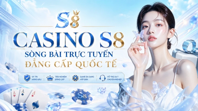 Casino S8 – Sòng Bài Trực Tuyến Đẳng Cấp & Uy Tín Số 1